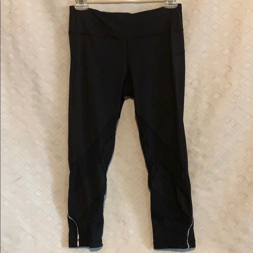 ZELLA mesh inset Capri Leggings Black S